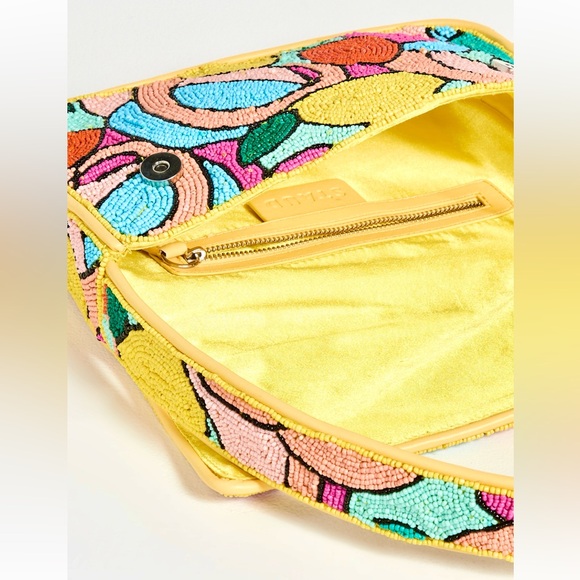 🌺🎉HP🎉🌺 NWOT Staud Beaded Tommy Bag Citrus 🌟Rare Find🌟 - Picture 16 of 16